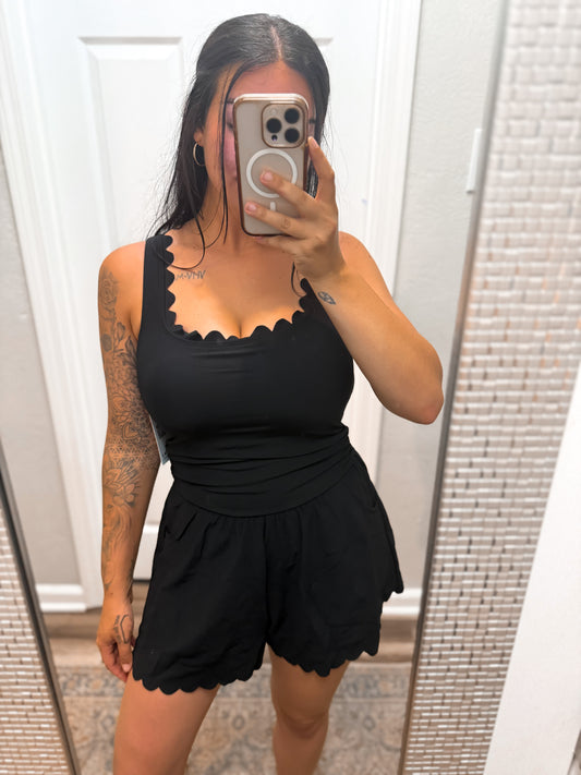 Swim romper- Black