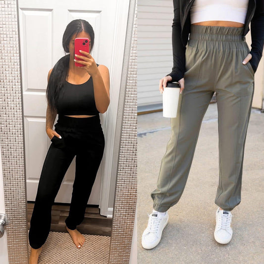 Cassie Joggers - High Waist Athletic Pants - 4 Colors