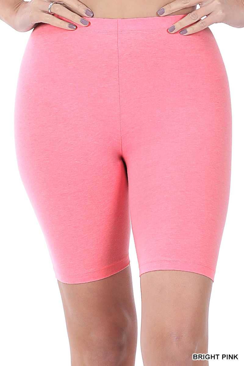 Deep Coral Biker Shorts