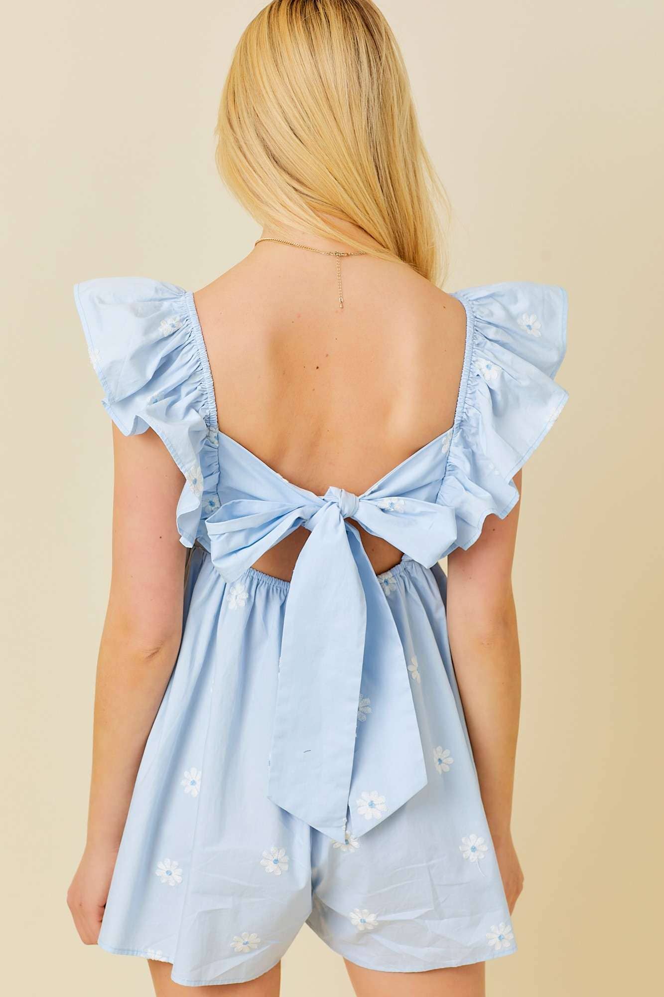 Daisy Blues Romper