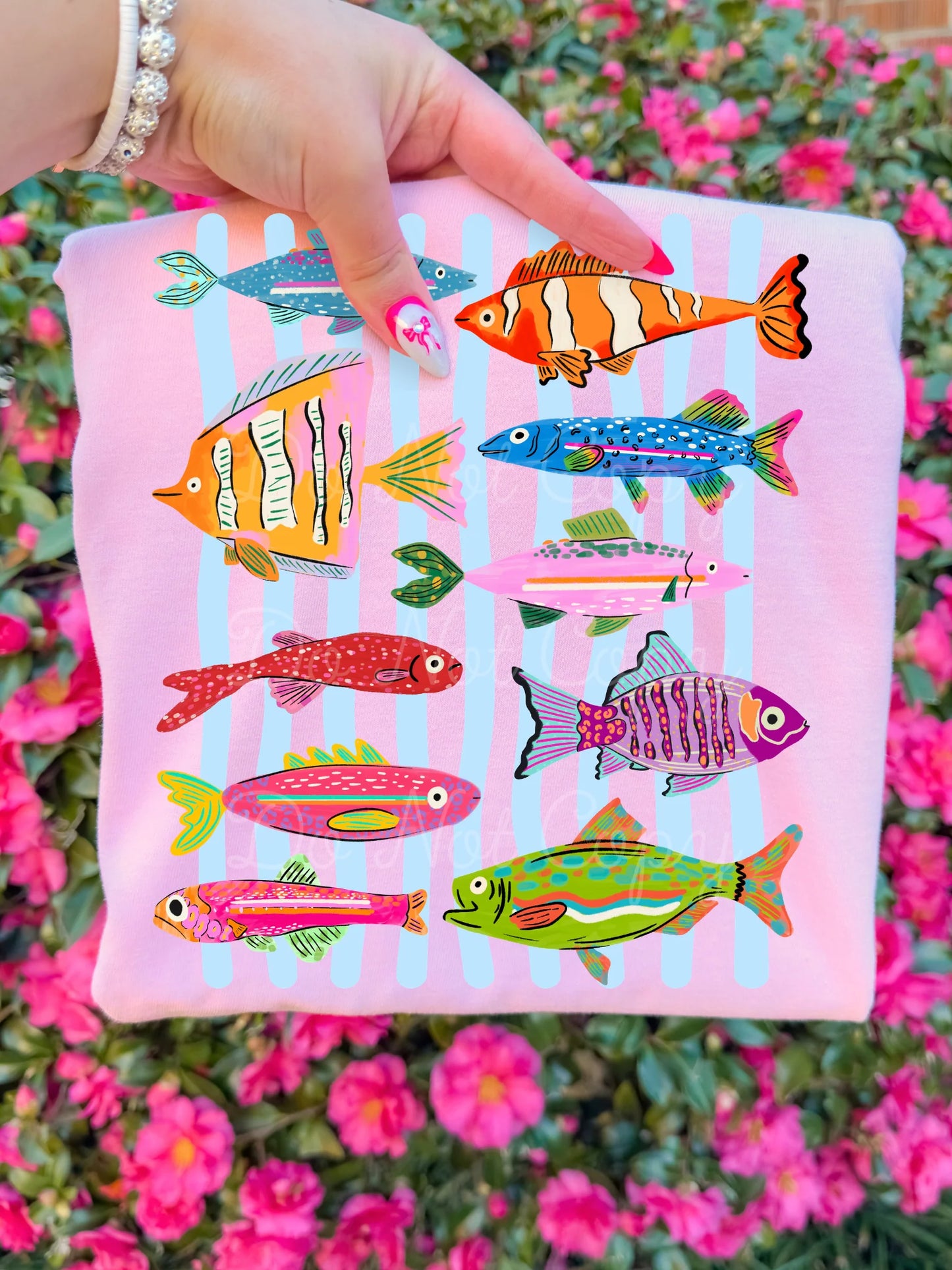 Fish Stripes CC Boxy Crop